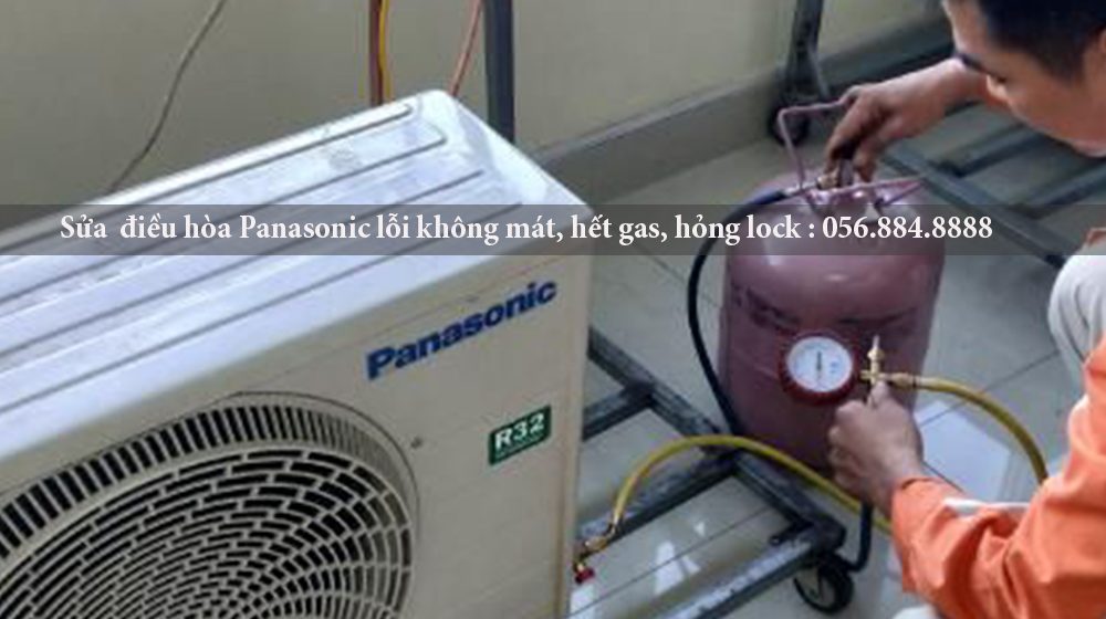 Sửa điều hòa Panasonic không mát do hết gas