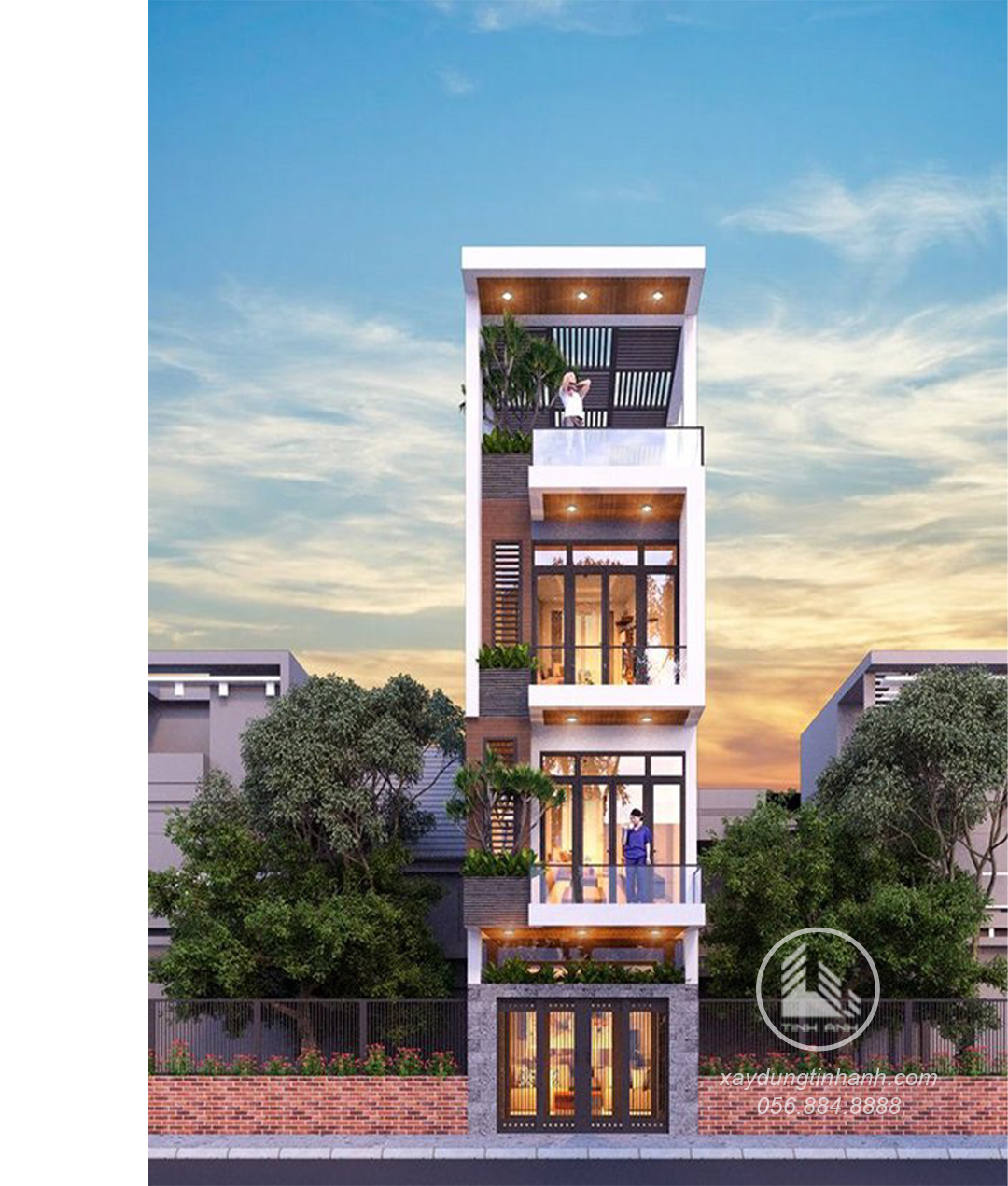10.mẫu thiết kế nhà phố 4 tầng đẹp nhất năm 2023_xaydungtinhanh