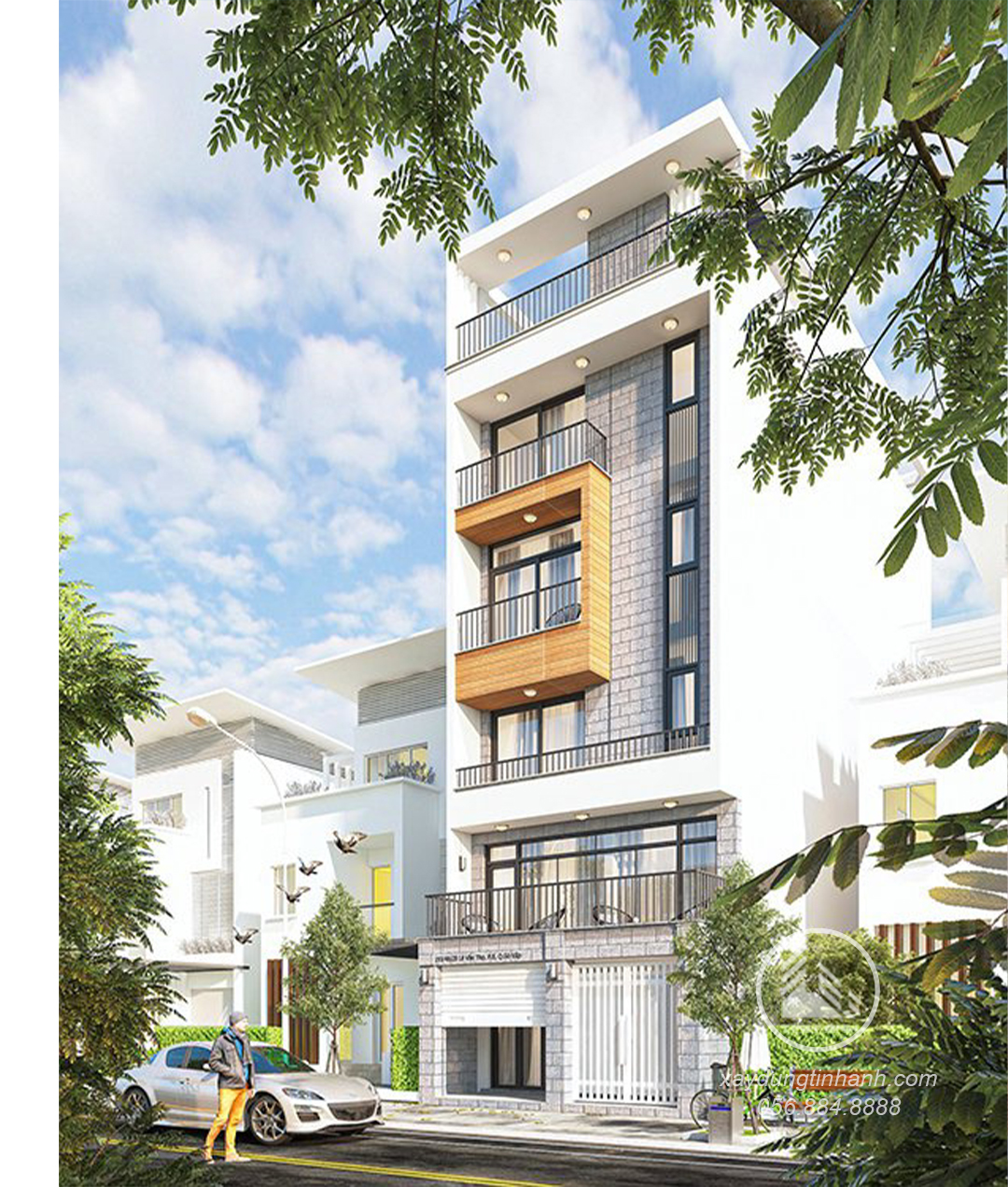 11.mẫu thiết kế nhà phố 4 tầng đẹp nhất năm 2023_xaydungtinhanh