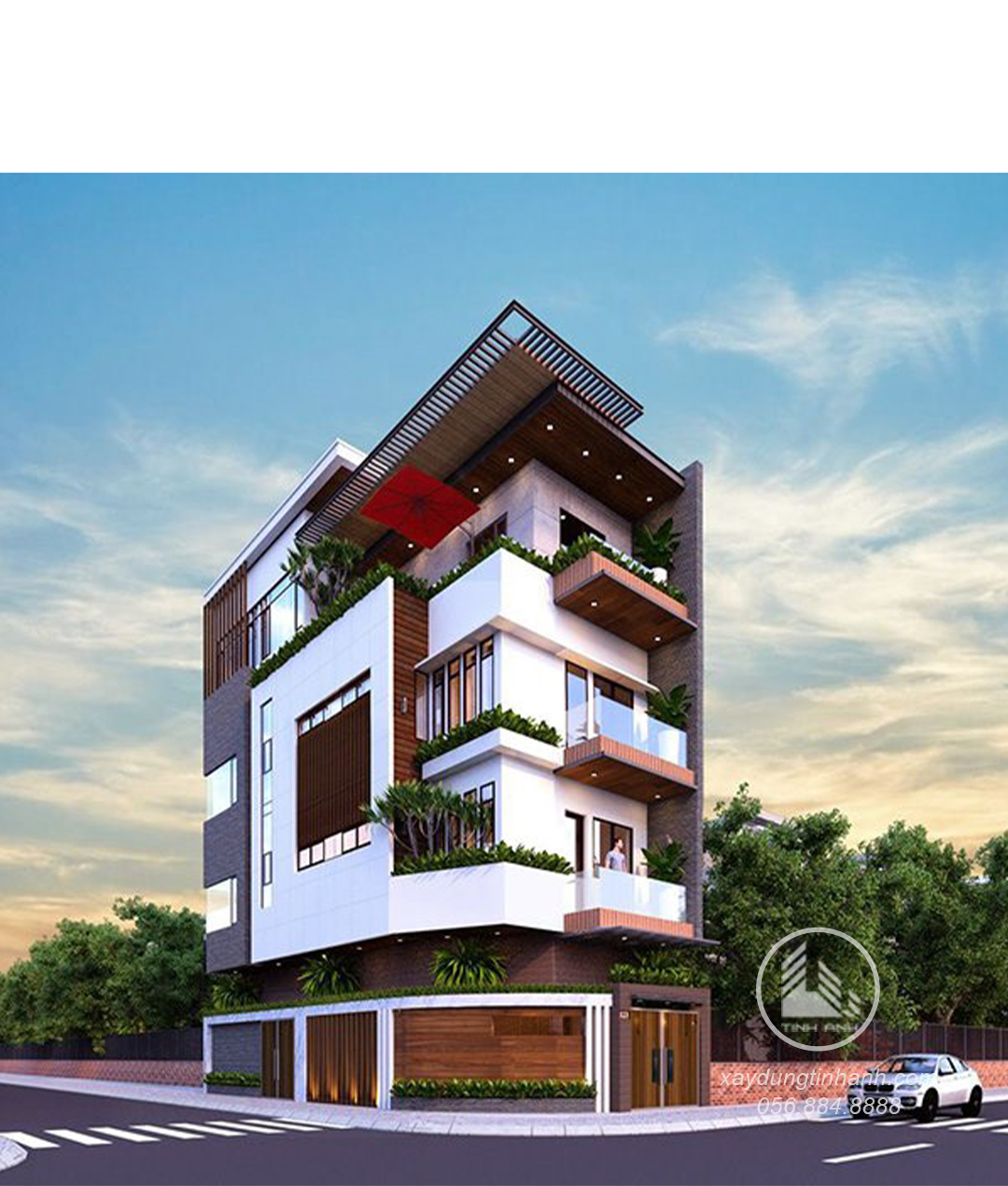 8. mẫu thiết kế nhà phố 4 tầng đẹp nhất năm 2023_xaydungtinhanh
