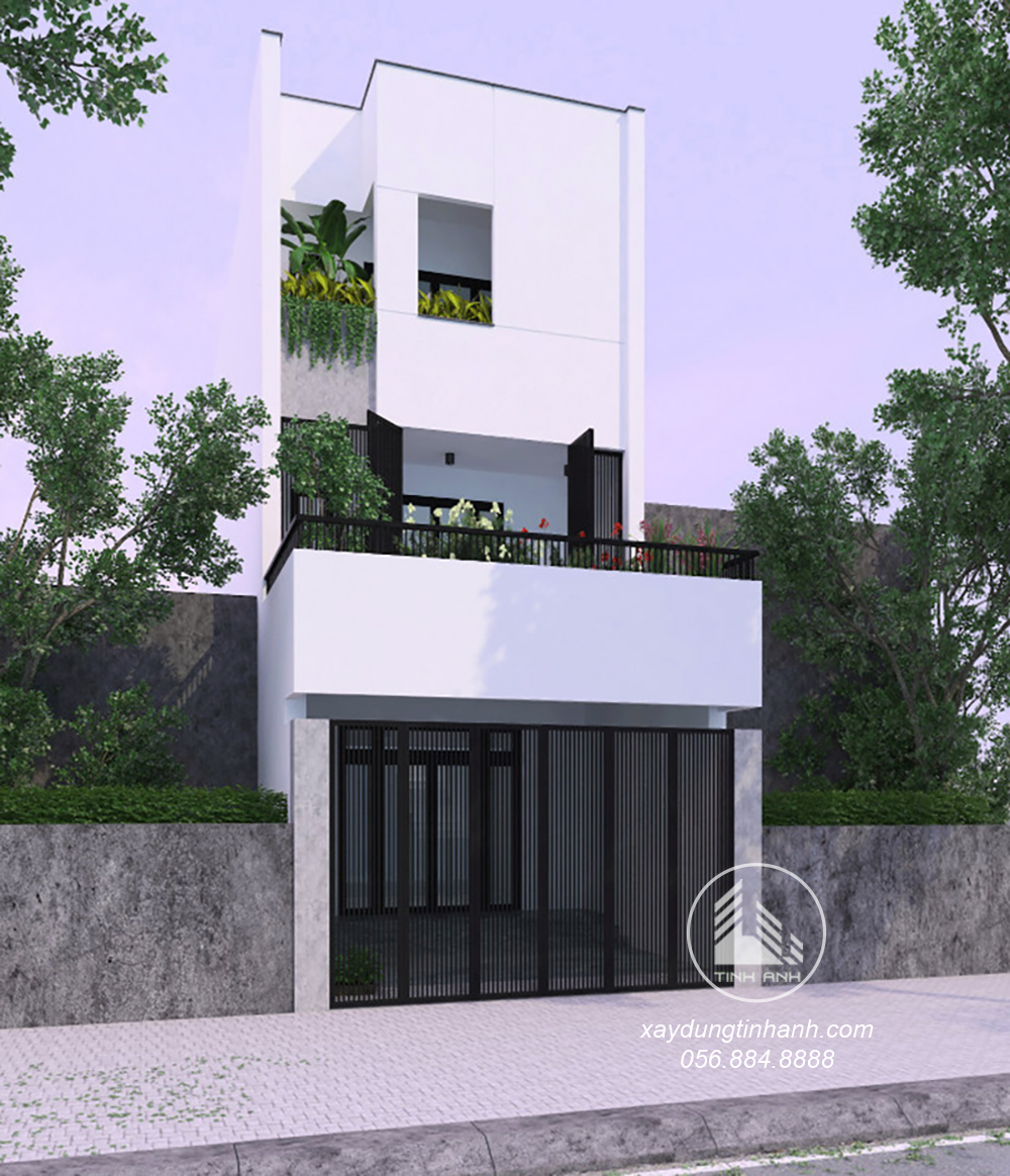 1. mẫu thiết kế nhà phố 3 tầng 5x20m phong cách tối giản_xaydungtinhanh 2