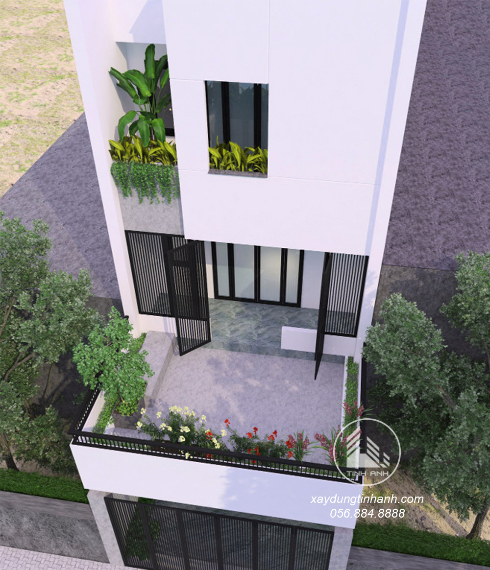 1. mẫu thiết kế nhà phố 3 tầng 5x20m phong cách tối giản_xaydungtinhanh 3