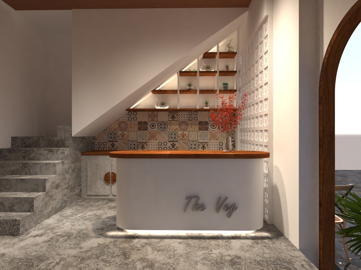 hình ảnh thiết kế nhà hàng chay the Veg 8