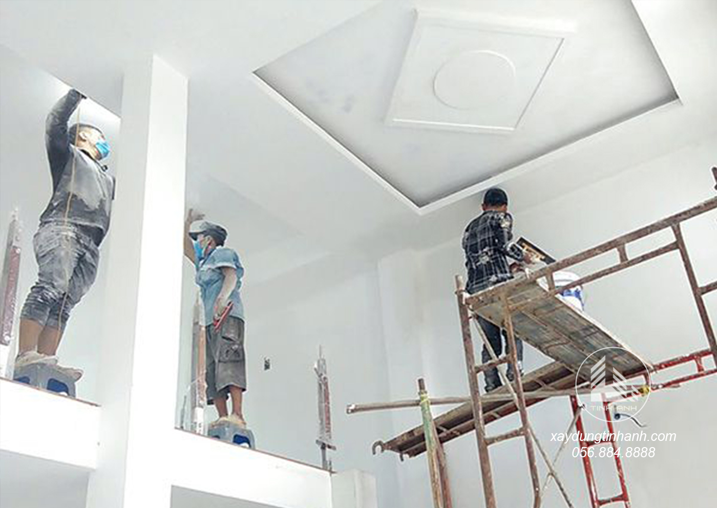 Sửa nhà trọn gói phần sơn bả - xaydungtinhanh.com- 1 