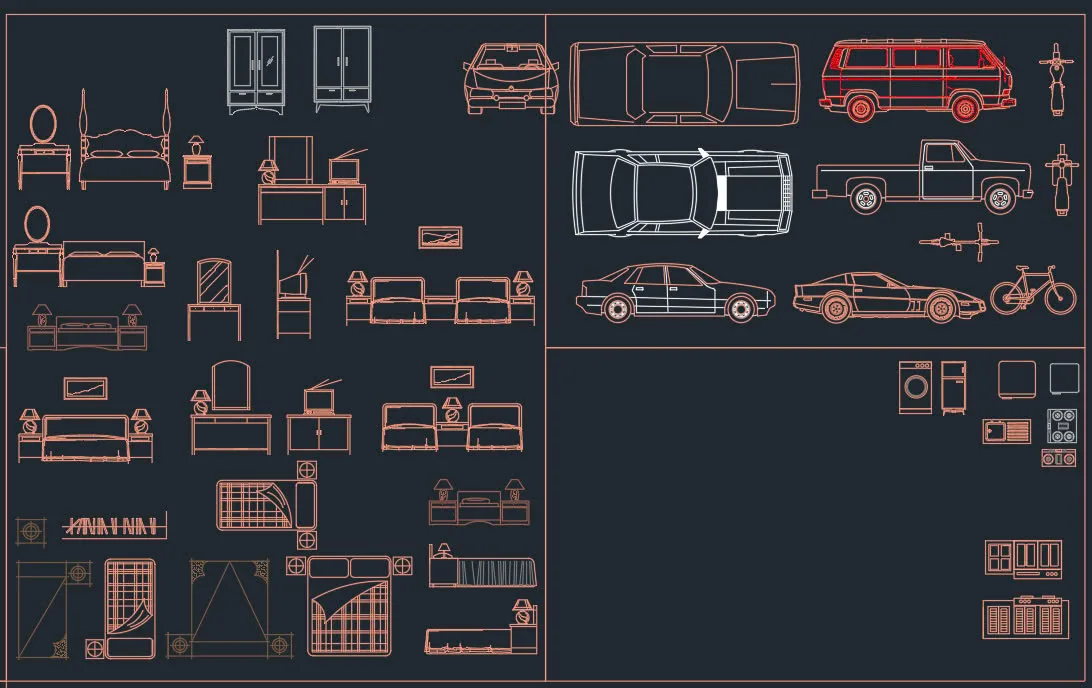 2. Thư viện Cad kiến trúc