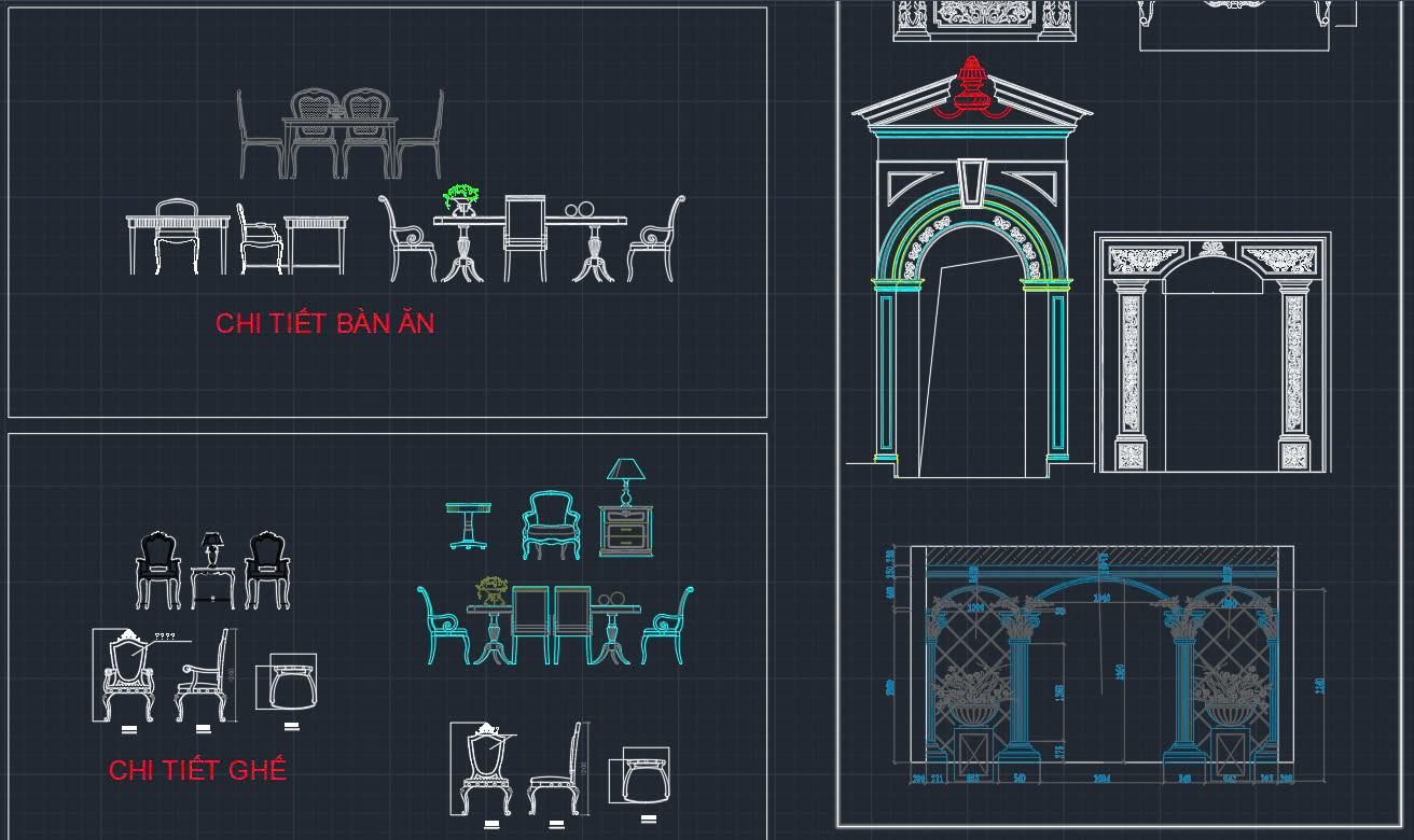 thư viện Cad tân cổ điển