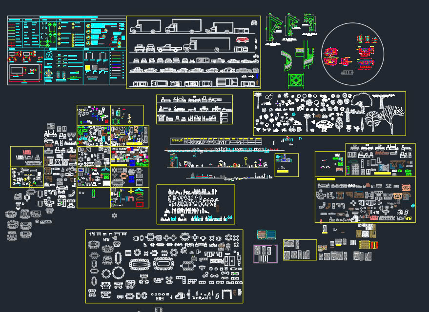 thư viện nội thất autocad