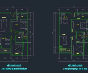 Mẫu bản vẽ cải tạo chung cư File Autocad- Tải miễn phí