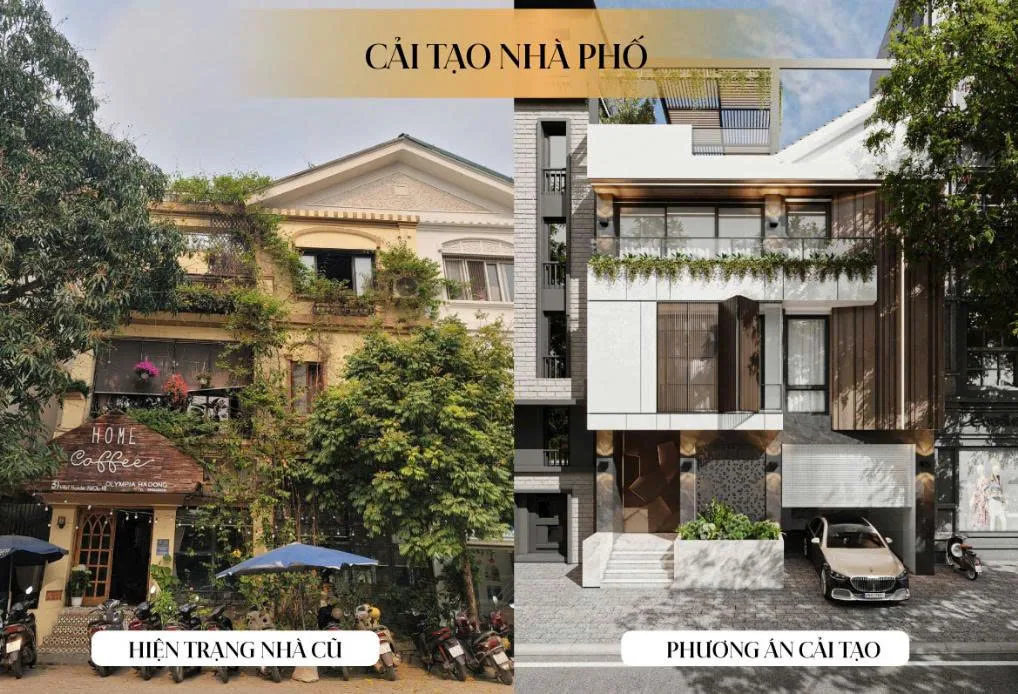 Cải tạo mặt tiền nhà phố – Thay áo mới cho tổ ấm