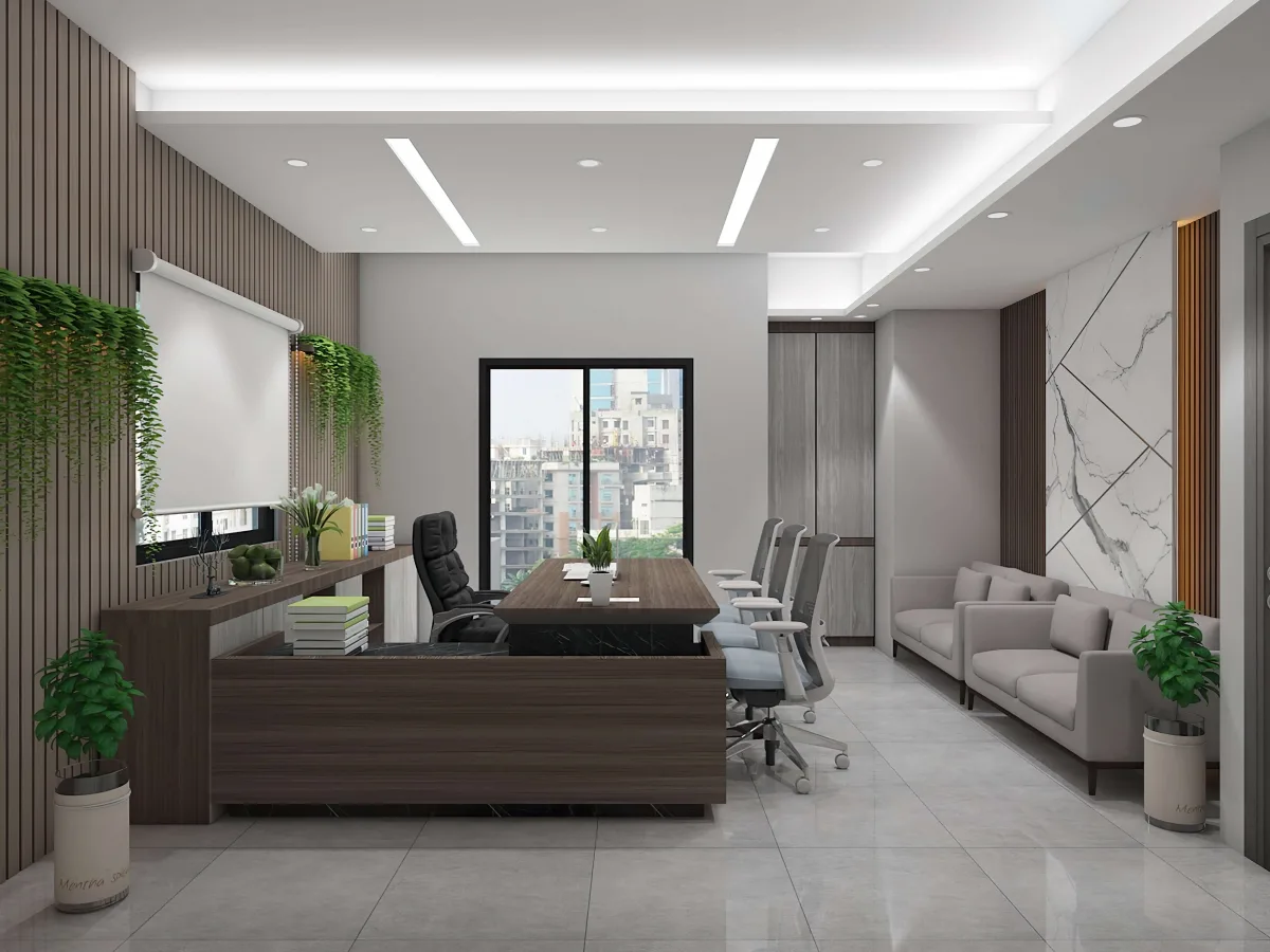 Cải tạo văn phòng riêng bằng cách sử dụng cửa sổ 