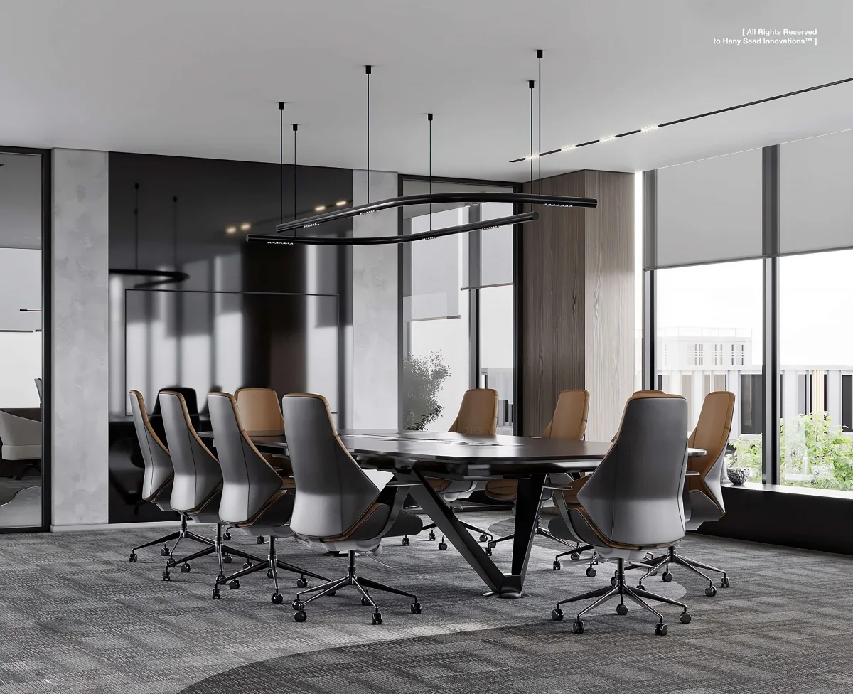 Sử dụng rèm kéo cho cửa sổ văn phòng