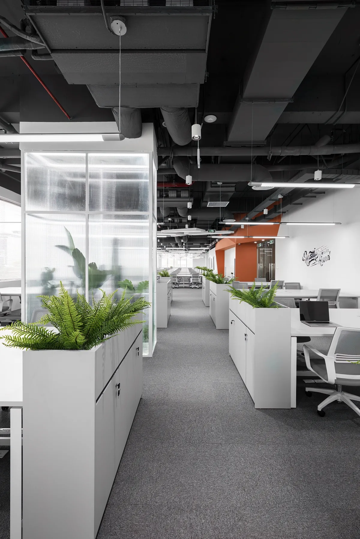 Cải tạo nội thất văn phòng - Trồng cây xanh lên tủ tài liệu