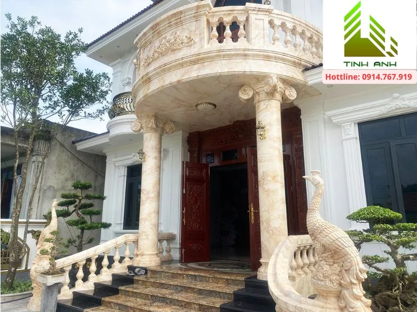 Sơn nhà biệt thự - Hiệu ứng giả đá marble