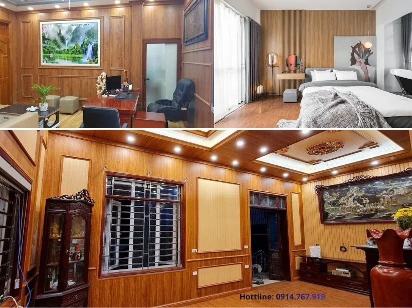 Ứng dụng tấm ốp tường PVC Nano trong thực tế