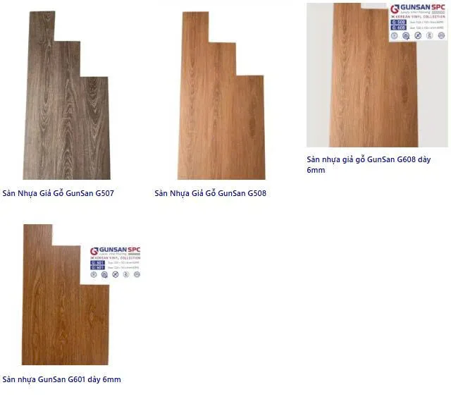 Sàn Nhựa Vân Gỗ Gunsan.