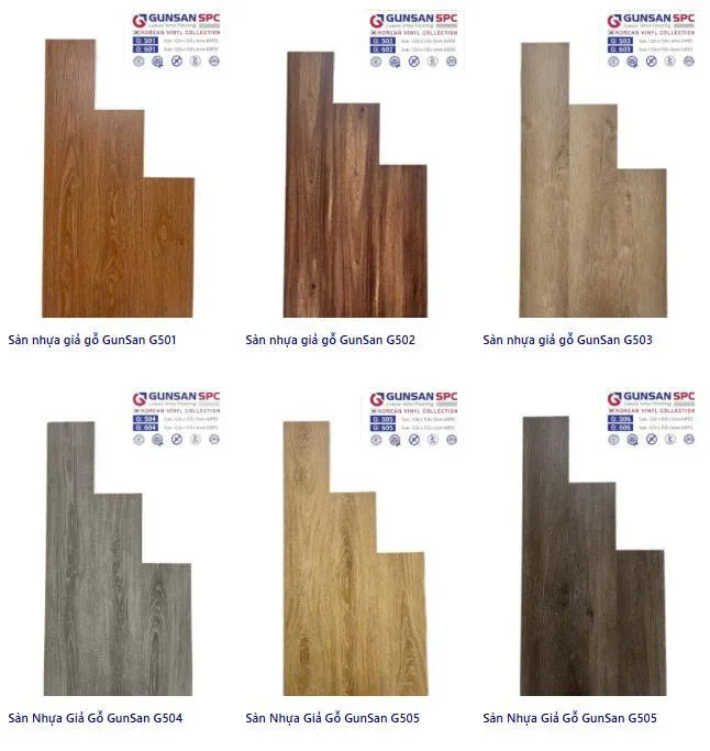 Sàn Nhựa Vân Gỗ Gunsan