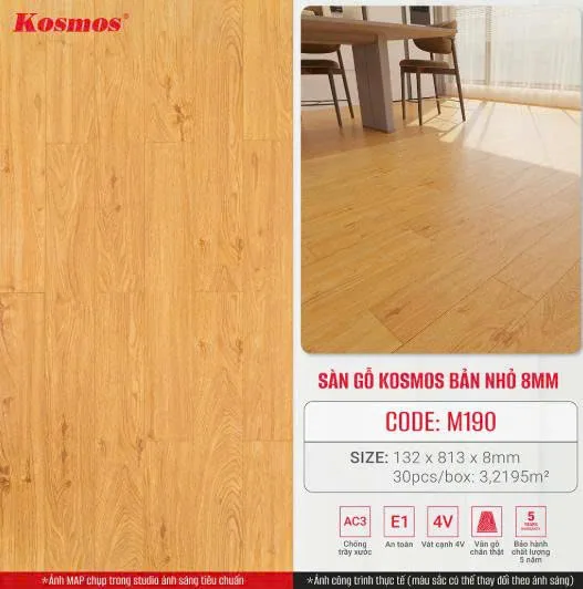 Sàn gỗ Kosmos cốt vàng