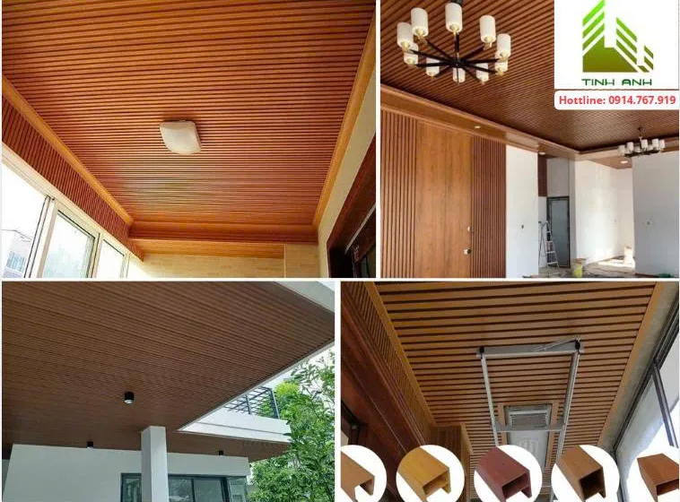 Thi công trần nhựa giả gỗ đẹp như gỗ thật